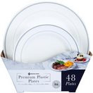 Member's Mark Premium Plastic Heavyweight Plates Combo Pack, 48 ct. 