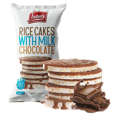 Lieber's Rice Cakes Milk Chocolate Coated, 3.1 oz.