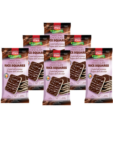 Paskesz Whole Grain Chocolate Rice Squares, 2.6 oz. (Pack of 6)