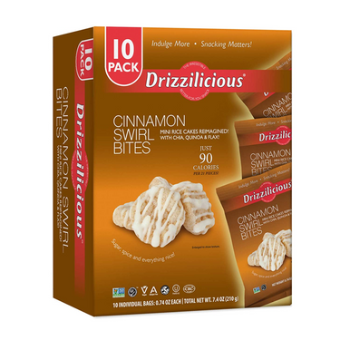Drizzilicious Cinnamon Swirl Bites, (10 Pack, .74 oz.) 