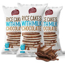Rice Cakes with Milk Chocolate, Kosher for Passover (Pack of 3)