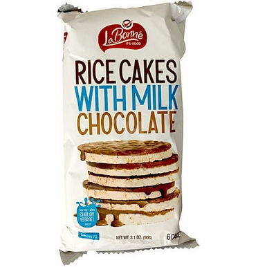 Lieber's Rice Cakes Milk Chocolate Coated Kosher for Passover, 3.1 oz. (Pack of 3)