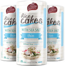 La Bonne Thin Rice Cakes with Sea Salt, Kosher for Passover, 3.1 oz (Pack of 3)