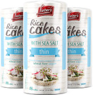 Lieber's Rice Cakes With Sea Salt Thin Salted Rice Cakes, 3.1 oz. (3-Pack)