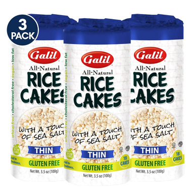 Galil Rice Cakes With Sea Salt Thin Salted Rice Cakes Kosher for Passover