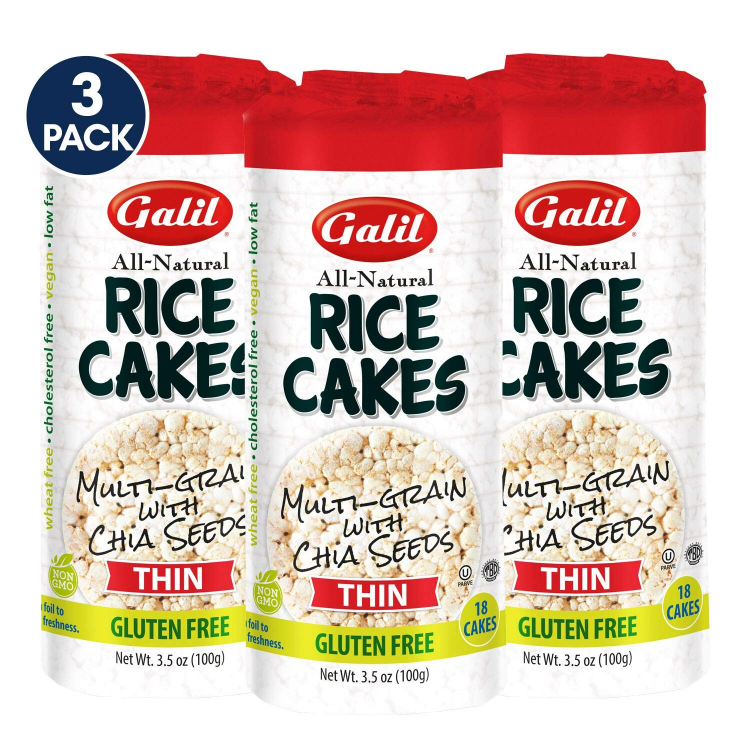 Galil Rice Cakes Thin Multigrain Rice Cakes Kosher for Passover, 3.1 oz