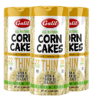 Galil Passover Corn Cakes, 3.5 oz. (3 Pack) 