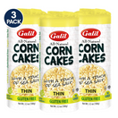 Galil Corn Cakes Thin Kosher for Passover, 3.1 oz. (3-Pack) 