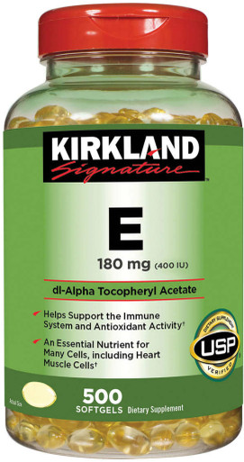 Kirkland Signature Vitamin E 180 mg., 500 Softgels