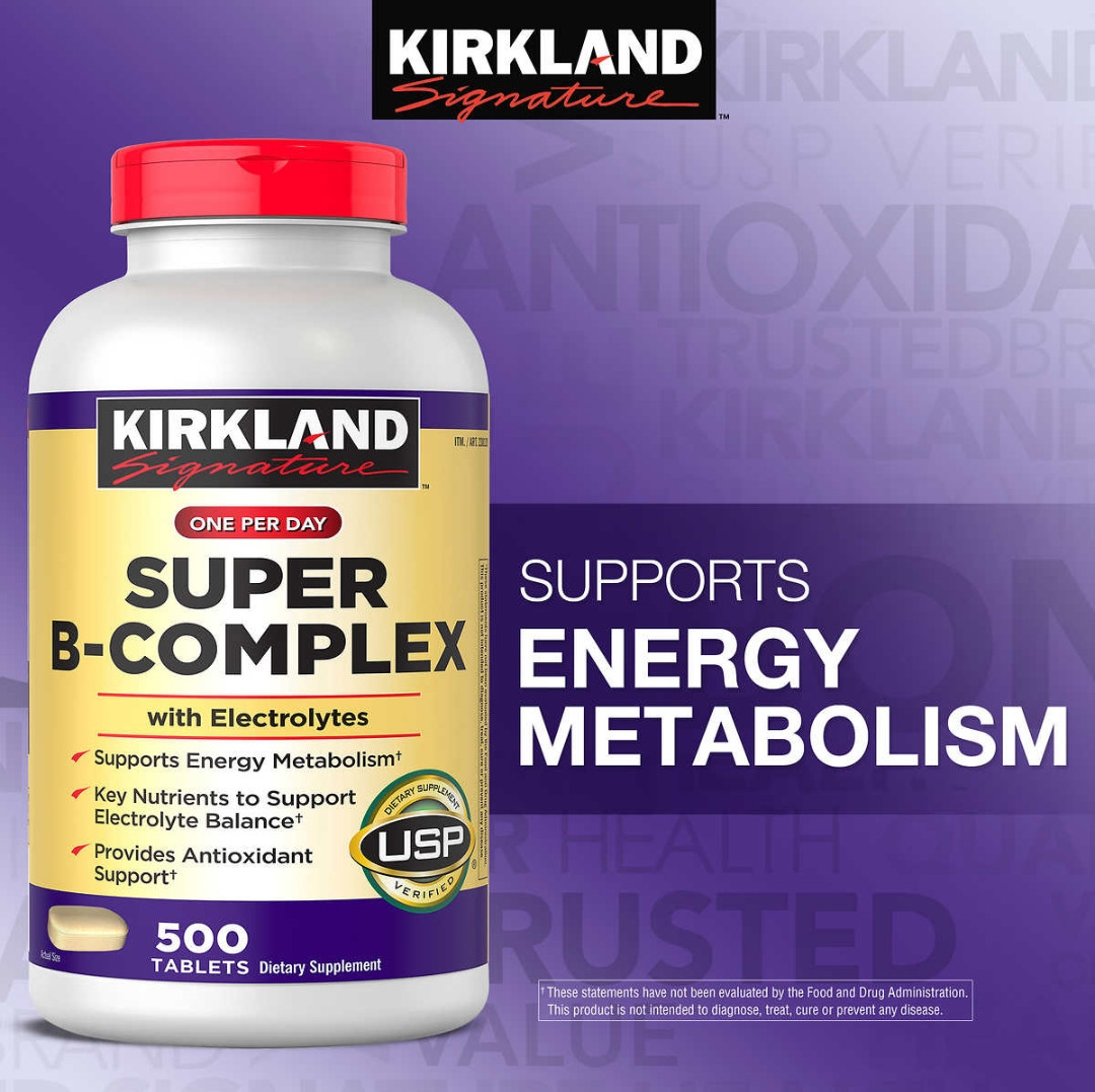 Kirkland Signature Super B-Complex with Electrolytes, 500