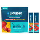 Liquid I.V. Hydration Multiplier Electrolyte Drink Mix, Variety Pack (Lemon Lime & Strawberry) – 30 On-The-Go Sticks | Vegan, Gluten-Free