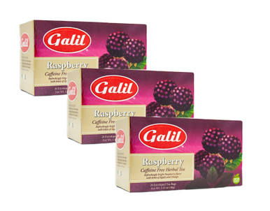Galil Raspberry Flavored Tea 20 Tea Bags Count 