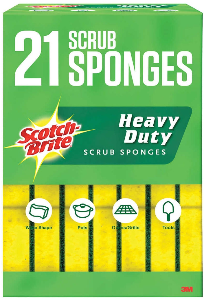 3M Scotch-Brite Heavy Duty Scrubber Sponge - Thumbnail 3