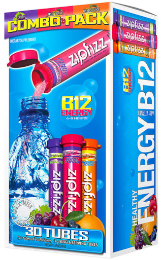 Zipfizz Healthy Energy Drink Mix, Variety Pack, 30 Tubes