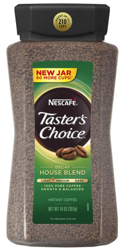Nescafé Taster's Choice Decaf House Blend Instant Coffee, 14 oz