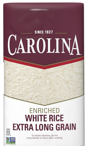 Carolina Enriched Extra Long Grain White Rice 3lb
