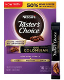 Nescafe Taster's Choice Instant Coffee Colombian Singles, 16 Packets