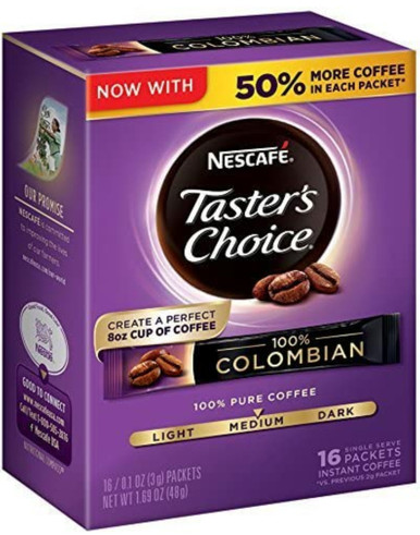 Nescafe Taster's Choice Instant Coffee Colombian 16 count