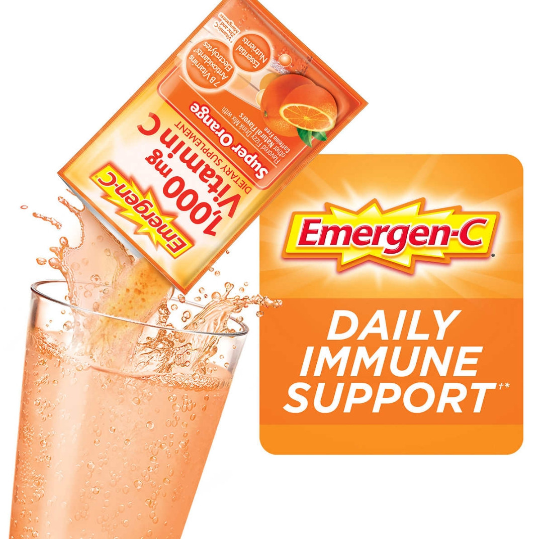 Emergen C Vitamin C 1 000 Mg Variety Pack Drink Mix 90 Packets Whole And Natural Emergen C Vitamin C 1 000 Mg Variety Pack Drink Mix 90 Packets Whole And Natural