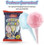Lieber's Cotton Candy, Light & Fluffy Vintage Candy, Blue & Red Carnival, holloween, Birthday Party Favors Treats Supplies for Kids, Kosher, 1.6 Ounce Bag 