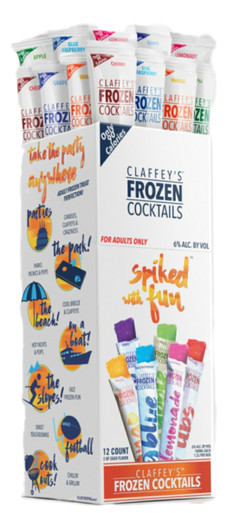Claffeys Freeezer Pop Cocktails Variety Pack, 2oz 12 Count 