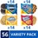 OREO Original, OREO Golden, CHIPS AHOY! & Nutter Butter Cookie Snacks Variety Pack, School Lunch Box Snacks, 56 Snack Packs