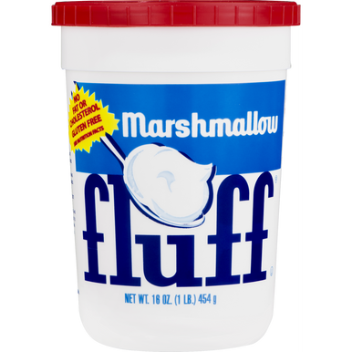 Marshmallow Fluff Original Marshmallow Spread, Gluten-Free, Fat-Free, No Cholesterol, 16 oz Jar