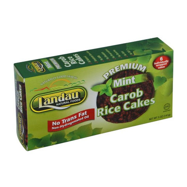 Landau's Premium Mint Carob Rice Cakes, 5 oz