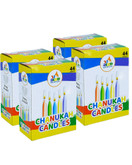 Ner Mitzvah Colorful Chanukah Candles, 44 Count (Pack of 4)