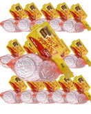 Lieber's Hanukkah Dark Bittersweet Chocolate Chanukah Coins, Kosher Parve Certified, 24 Mesh Bags