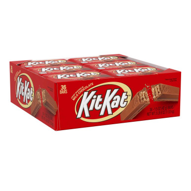 Kit Kat Milk Chocolate Wafer Candy, Bulk Bars (1.5 oz. 36 Count)