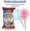Lieber's Cotton Candy, Light & Fluffy Vintage Candy, Blue & Red Carnival, holloween, Birthday Party Favors Treats Supplies for Kids, Kosher, 0.8 