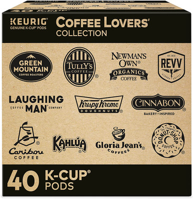 Keurig Coffee Lovers Collection Variety Pack, Single Serve Coffee K Cup Pods Sampler, 40 Count