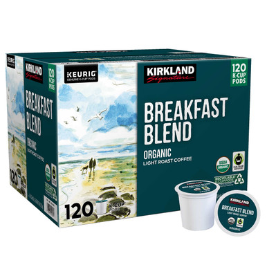 Kirkland Signature Coffee Breakfast Blend K Cup Pod, 120 count