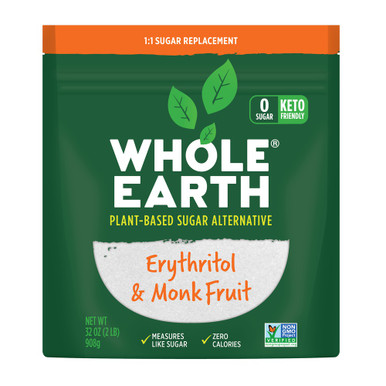 Whole Earth Erythritol & Monk Fruit Sweetener, 32 oz