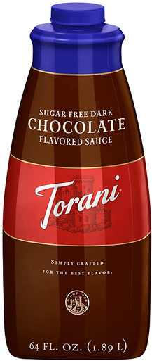Torani Sugar Free Dark Chocolate Sauce, 64 Ounce