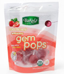 Bakol Organic Gem Pops Strawberry Flavored Lollipops, 8.5 oz