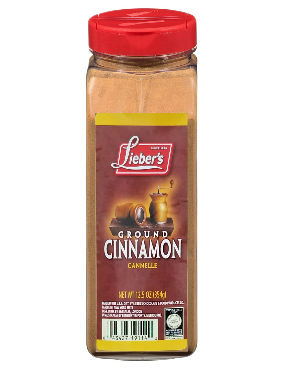Lieber's Ground Cinnamon, Kosher for Passover, 12.5 oz - Whole And