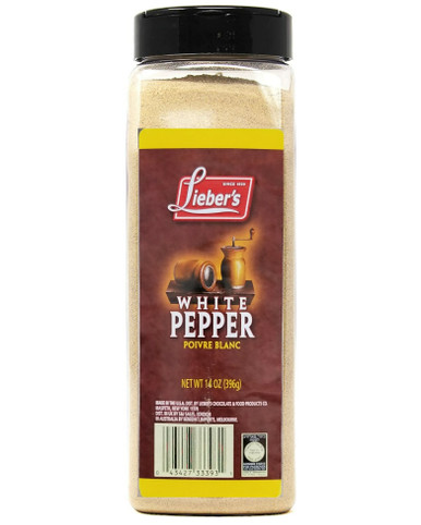 Lieber's White Pepper, 14 oz