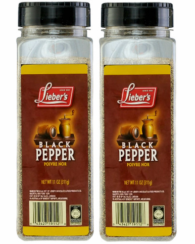 Lieber's Ground Black Pepper, 11 oz