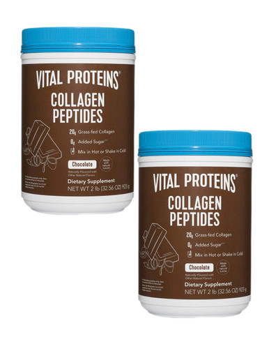 Vital Proteins Collagen Peptides, Chocolate, 32.56 oz (Pack of 2)