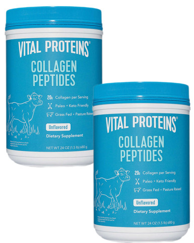 Vital Proteins Collagen Peptides Unflavored, 24.0 oz (Pack of 2) 