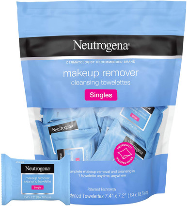 Neutrogena Facial Cleansing Towelette Makeup Removr Singles, 20 Count