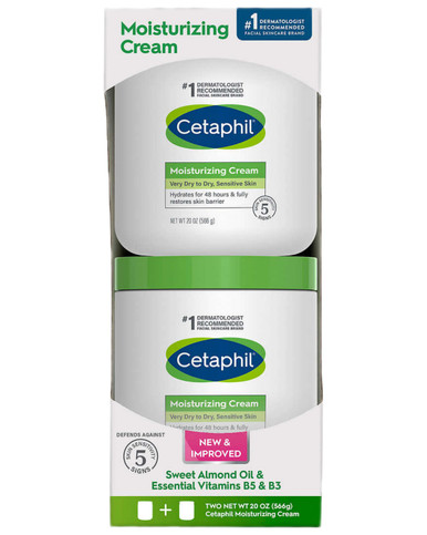 Cetaphil Moisturizing Cream 20 oz, 2 count