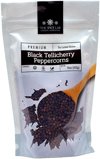 The Spice Whole Black Tellicherry Peppercorns for Grinder Refill, 16 oz