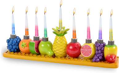 Ner Mitzvah Fruit Menorah For Kids