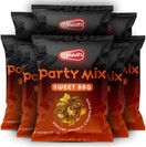 Shwartz Snack Mix Sweet BBQ Flavored Party Mix, Popcorn, Pretzels, And Potato Sticks, 1 oz (Pack of 8)