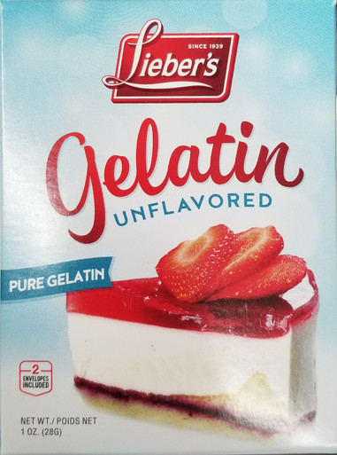 Lieber's Unflavored Pure Gelatin, 1 oz