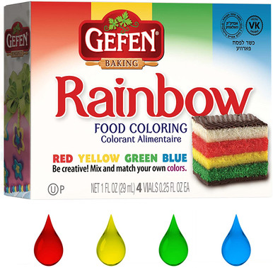 Gefen Rainbow Food Coloring