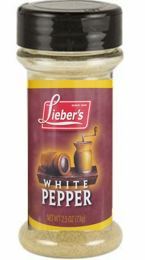 Lieber's Ground White Pepper, 2.5 oz
